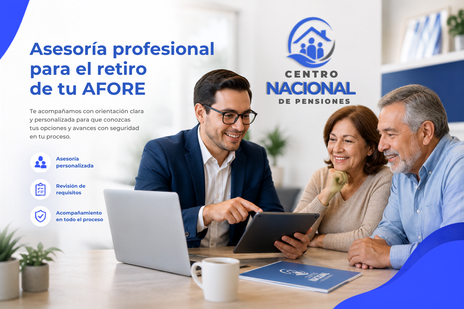 Ilustracion de asesoria para retiro de AFORE